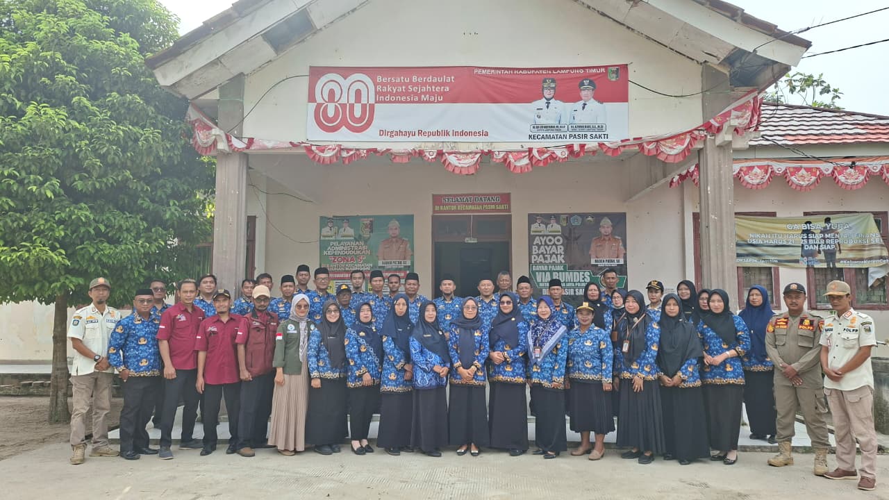 apel-bulanan-korpri-se-kecamatan-pasir-sakti